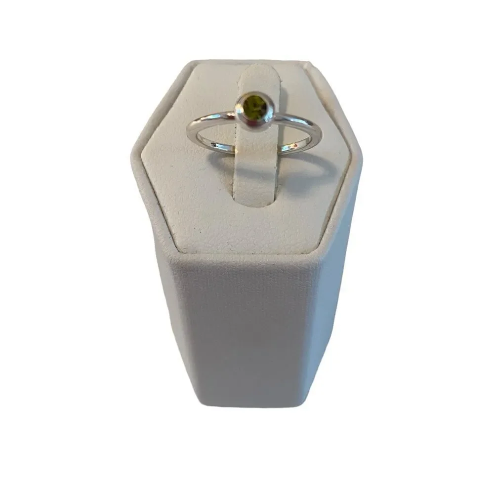 Silver Tone Multi-Stone Ring Stack in Sizes 5, 6 & 7..